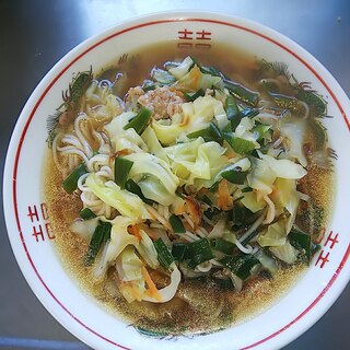 かんたん野菜たっぷり自家製にゅうめんラーメン